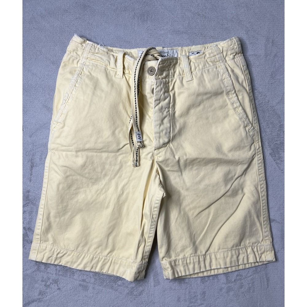 ABERCROMBIE & FITCH Cargo‎ Shorts Men's 32 Heavy Cotton Cream